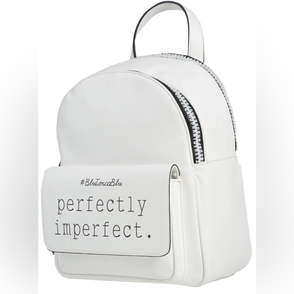 TOSCA BLU Backpack PU Leather 'PERFECTLY IMPERFECT' Zipped NWT